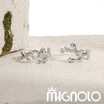 MIGNOLO｜液態熔銀戒指 可調節戒指 情侶戒指 復古戒指 高質感 指環  設計 百搭 高級感