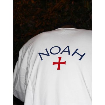 NOAH BWCJ十字架印花長袖T恤男女秋季潮牌寬松情侶重磅純棉打底衫