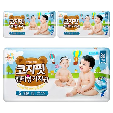comet Baby Cozy Fit 韓國製 舒適褲型紙尿褲/尿布 13~18kg  XL  108片