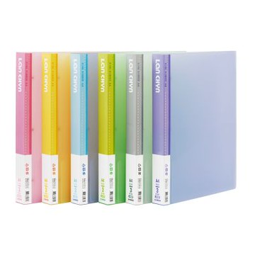 【連勤 LANCHYN】P.P三孔1吋圓型夾果凍色系-12個入/箱 LC-8003