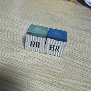 HR二代2代藍色中性升級版巧克撞球桿巧克粉普羅旺斯紫粉