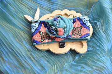 Dublin •• 雙面搖粒絨髮帶 (Petrol 藍綠色)