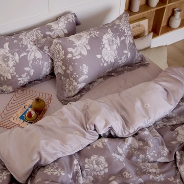 A-nice 雅妮詩 天絲床包組 100%萊賽爾天絲  床包 + 被套 + 枕套 2個  雙人  風在漫