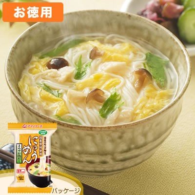 アマノフーズ お徳用セット にゅうめん まろやか鶏だし 4食入×6箱セット 202193-S