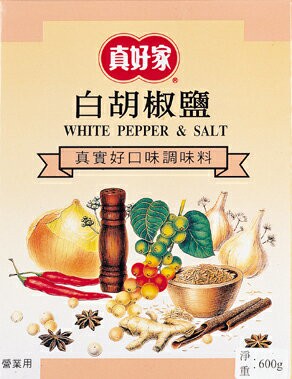 【真好家】白胡椒鹽600g