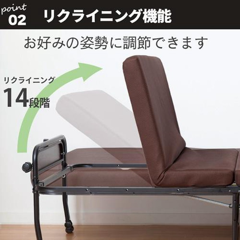 DCM】低反発高脚折り畳みベッド