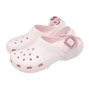 Crocs 洞洞鞋 Classic Enamel Buckle 男女鞋 經典彩扣克駱格 冰粉 2133477DF