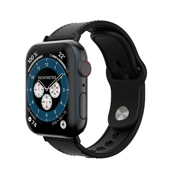 JTLEGEND Matrix 防潑水錶帶  黑色  1個  Apple Watch SE(2020/2022)/5/6/7/8/9/Ultra/Ultra2 42/44/45/49mm
