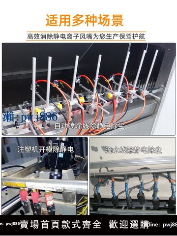 【可打統編 超低價】除靜電離子風嘴自動除塵風槍頭涂裝噴油工業靜電消除器蛇形噴吹咀