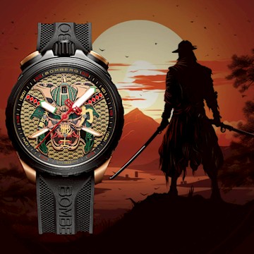 BOMBERG 炸彈錶 BOLT-68 Heritage 黃金武士計時手錶 新年開運 送禮推薦 BS45CHPPKBA.071-1.12