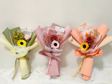 【藍芯手作】香皂花畢業花束 畢業季送禮 情人節花束 生日禮物