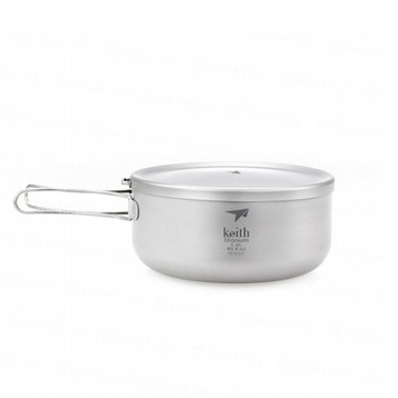 Keith純鈦 Ti5329 純鈦輕量環保圓形便當飯盒 1200ml