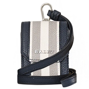 BALLY 6238980 BEARP 頸掛式防刮Airpods收納套.灰/藍
