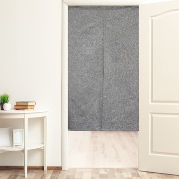 自然風棉麻咖長門簾 85X150cm