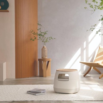 POAPEL 多功能移動式收納邊桌(含木托盤)