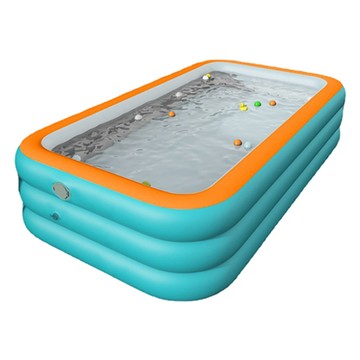 Chill Outdoor 充氣游泳池 204 x 128 x 47cm  1個  湖水綠/橘色/白色