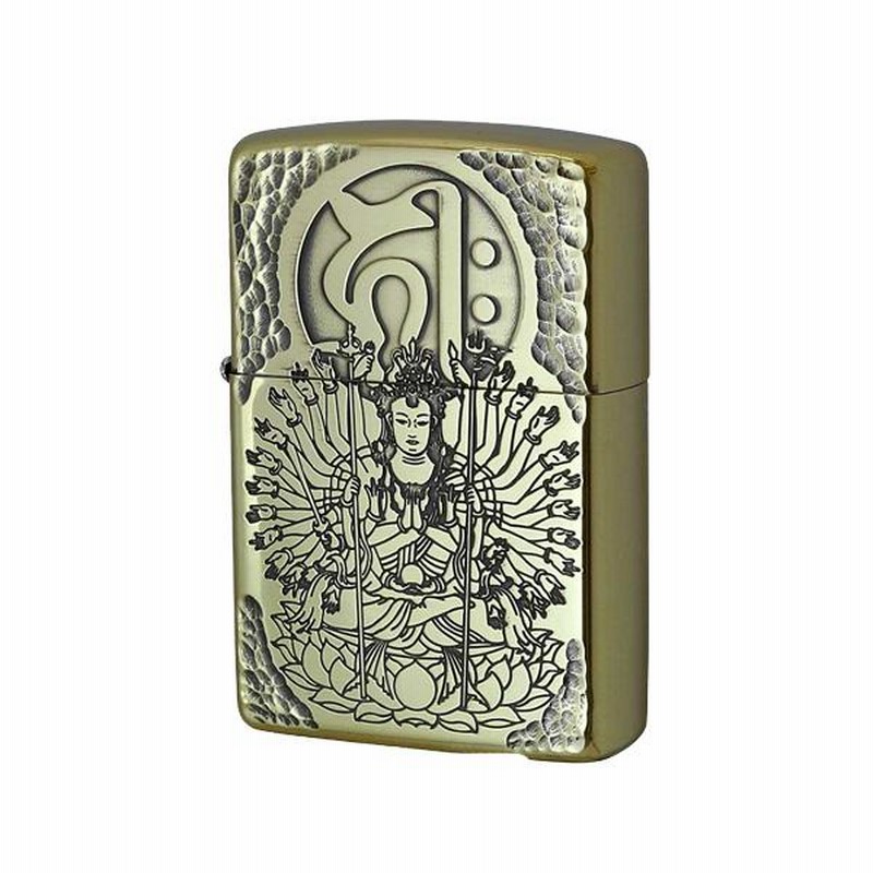 ZIPPO】 ジッポー オイルライター 千手観音菩薩 SK-BSI ハンマートーン