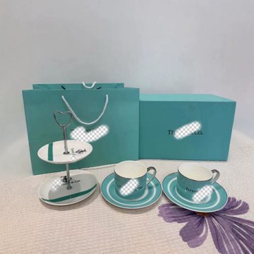 T家下午茶  陶瓷杯馬克杯對杯咖啡杯蛋糕雙層盤禮盒結婚禮物