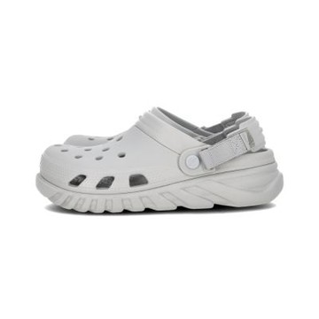 Crocs Duet Max II 男鞋 女鞋 淺灰色 渦輪 克駱格 魔鬼氈 休閒 洞洞鞋 涼拖鞋 208776-1YO