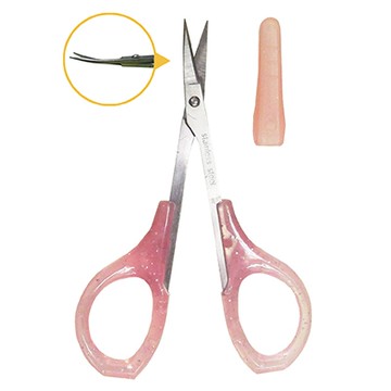 Life 徠福 NO.2010 美容剪刀 曲 膠柄 93mm