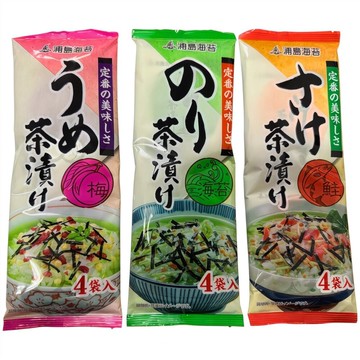 *貪吃熊* 日本 浦島海苔 茶漬 海苔茶漬 泡飯 調味料海苔味 鮭魚味 梅子風味 茶泡飯