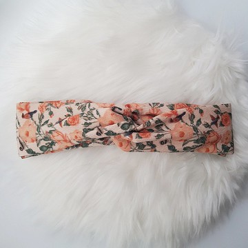 MIX 玫瑰荊棘 燈芯絨款 交叉髮帶/髮飾