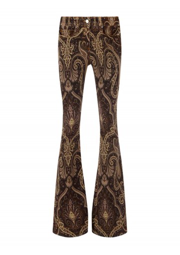 Etro - Liquid Paisley Jeans - Womens - Brown