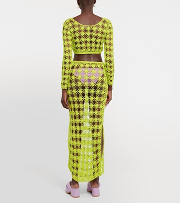 Anna Kosturova Bella crochet cotton crop top