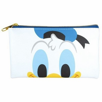 ティーズファクトリー T S Factory ティーズファクトリー Disney ディズニー ドナルド フラットポーチ 約h10 5 W19cm シボ合皮 Dn do 通販 Lineポイント最大get Lineショッピング