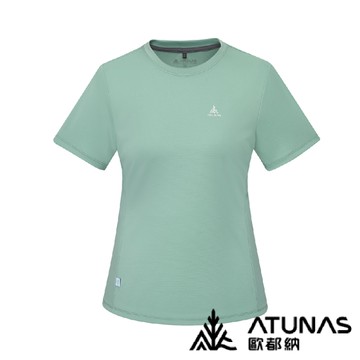 【ATUNAS 歐都納 女 短袖排汗抗菌T恤《霧綠》】A6TS2524W/排汗衫/運動衫