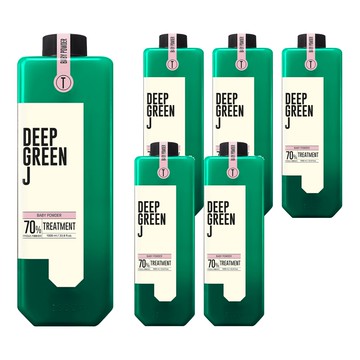 J'SOOP Deep Green J 弱酸性純素潤髮乳 爽身粉香  1L  6瓶