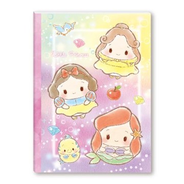 迪士尼Disney 雲朵系列 定頁筆記本 16K-公主