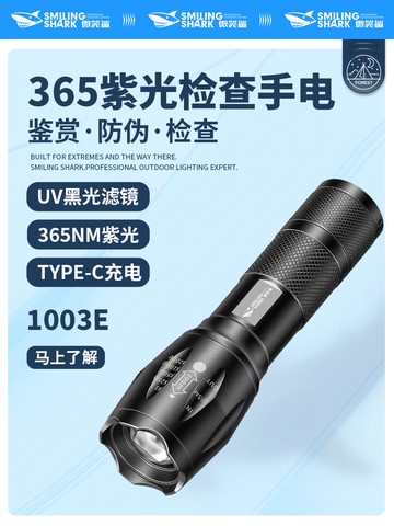 {可打統編 保固一年}365nm紫光燈鑒定蔬菜專用燈藍光黃曲霉素熒光劑檢測水果瓜果豆角