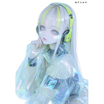 【5 月新品 3】07-124-0157 人物貼紙 賽博龐克風格