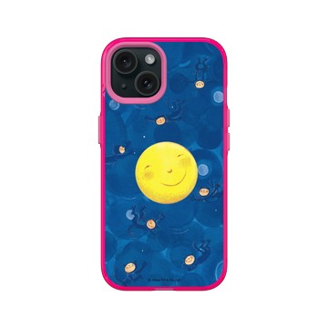 iPhone 15 Clear 粉漾桃 - 幾米 Jimmy Liao - 月亮忘記了-陪伴
