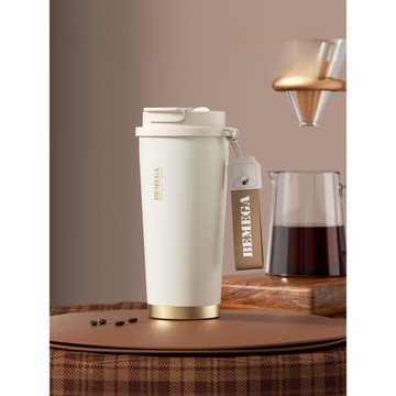 英國Bemega保溫杯女士男高顏值2025新款馬克水杯子陶瓷內膽咖啡杯