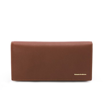 【金安德森】Moore 單窗翻蓋式長夾-栗葉棕
