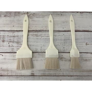 【知久道具屋】高級膠柄耐熱羊毛刷 3CM 4CM 5CM 棕毛刷 蛋液刷 烤肉刷 醬料刷 油漆刷 烘焙用品