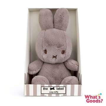 廠商配送 BON TON TOYS Miffy 米菲兔恬柔盒裝填充玩偶(灰褐色)