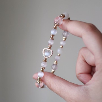 【愛情】月光石、粉晶、 紫鋰輝、薰衣草紫水晶 /愛情/