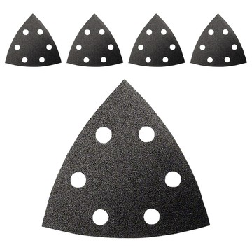 BOSCH 博世 台灣公司貨 黑色三角形自黏砂紙 G1200 2608605200 5片  93 mm  1包