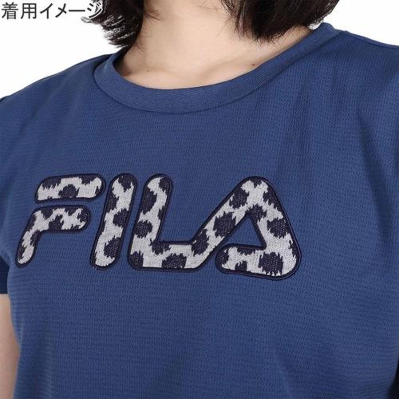 フィラ FILA アップリケTシャツ VL2563 レディース テニスウェア 半袖