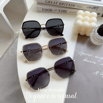 ⒹⓎⓁ┊3ᴄᴏʟᴏʀ🪴韓系高級感鑽邊微方框墨鏡 氛圍感 抗UV 小紅書 ins 眼鏡 太陽眼鏡 時尚 配件