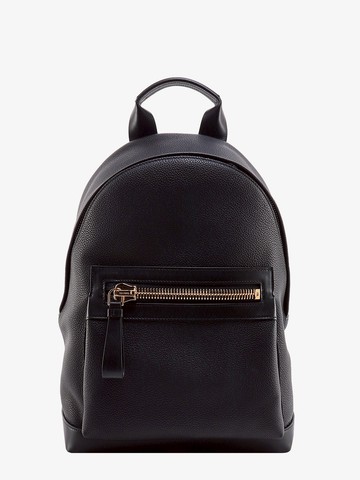 Textured leather backpack with pocket on the front - TOM FORD - gender_Man