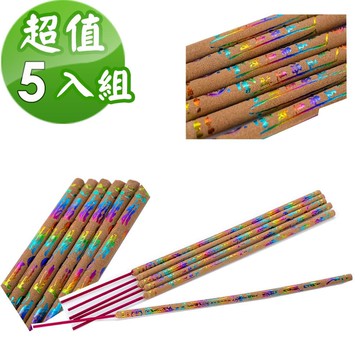 【金發財金紙】招財必用法寶-天官五路賜財貢香-五盒組(香品-賜財貢香系列 -五彩燙金符咒)