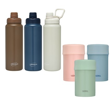 【THERMOS膳魔師】燜燒罐500ml+【THERMOcafe' 凱菲】保溫瓶890ml優惠組