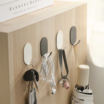 掛鉤強力粘膠免打孔廚房浴室門后壁掛墻壁上無痕掛衣服架粘鉤鉤子