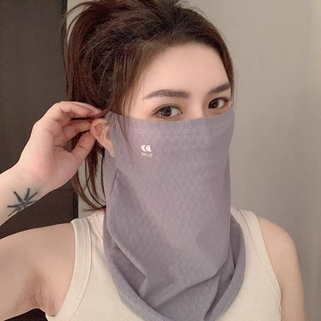 ⚡️限時秒殺⚡️2025新款掛耳式高顏值防曬面罩女防紫外線遮臉護頸開車騎行遮陽巾