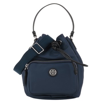TORY BURCH- Virginia 尼龍拉束兩用水桶包(海軍藍)小款