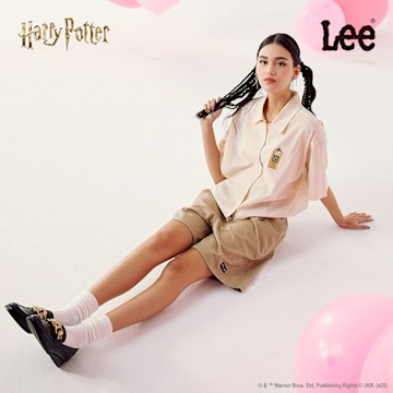 Harry Potter Collection Lee 男女款 季節性版型 休閒短褲 條紋 二色